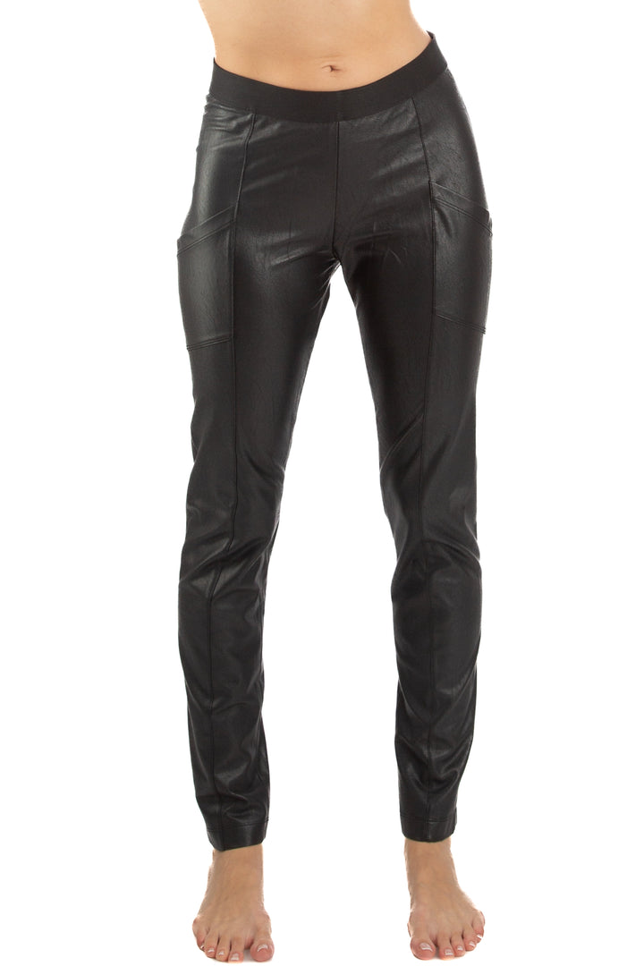Pantalón BCBG Maxazria negro, vista frontal – ClosetRehab