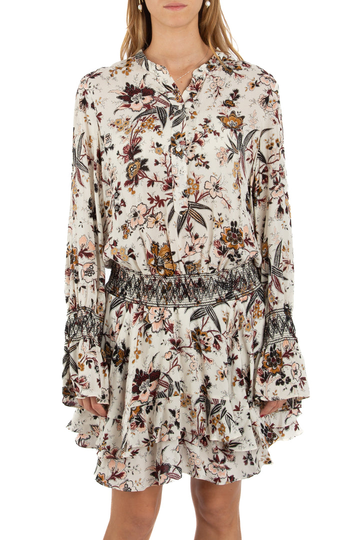 Vestido A.L.C . estampado, vista frontal – ClosetRehab