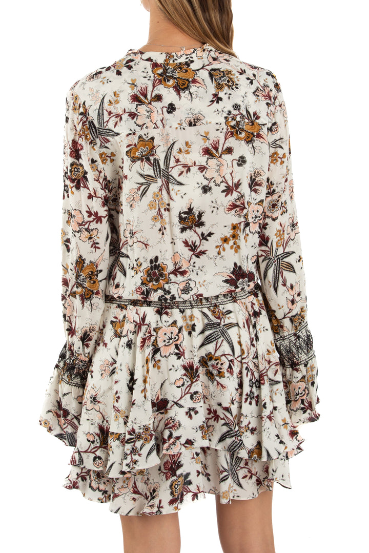 Vestido A.L.C . estampado, vista lateral – ClosetRehab