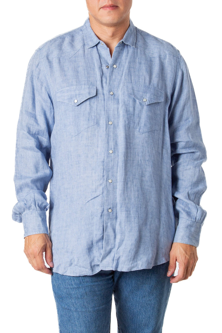 Camisa 100% Capri, vista frontal – ClosetRehab