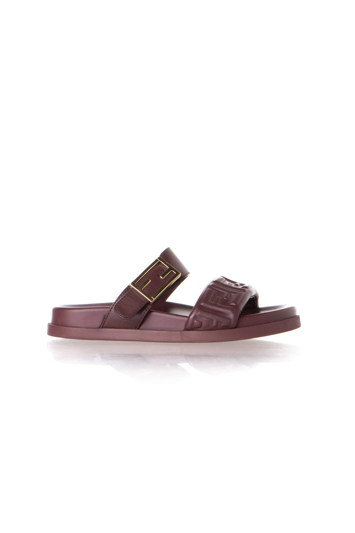 Sandalias Fendi vino talla 36 EUR de piel, excelente estado, vista frontal | ClosetRehab