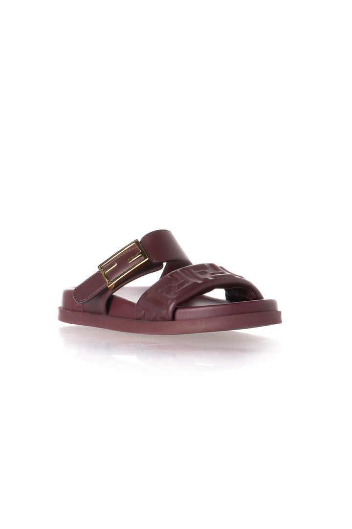 Sandalias Fendi vino talla 36 EUR, vista posterior preloved | ClosetRehab