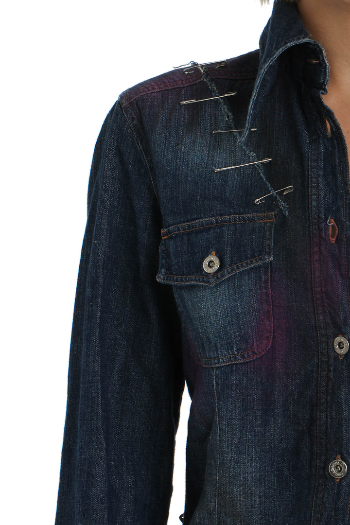 Abrigo Dolce & Gabbana azul, detalle – ClosetRehab