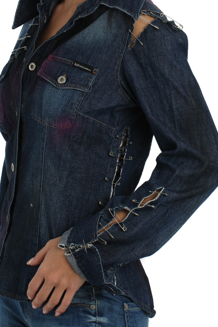 Abrigo Dolce & Gabbana azul, detalle 5 – ClosetRehab