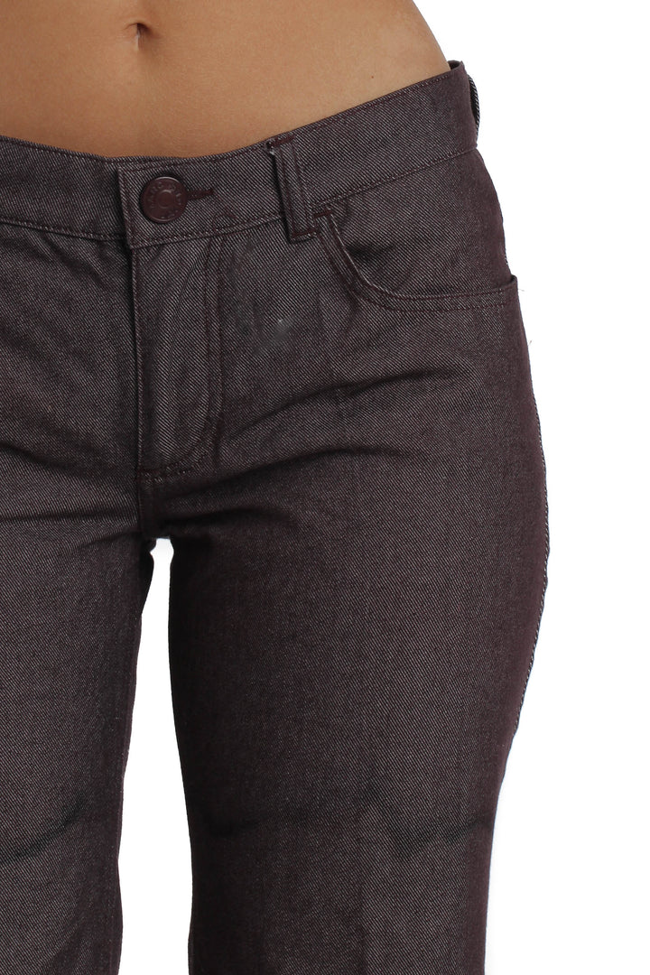Pantalón Marc Jacobs morado, vista lateral – ClosetRehab