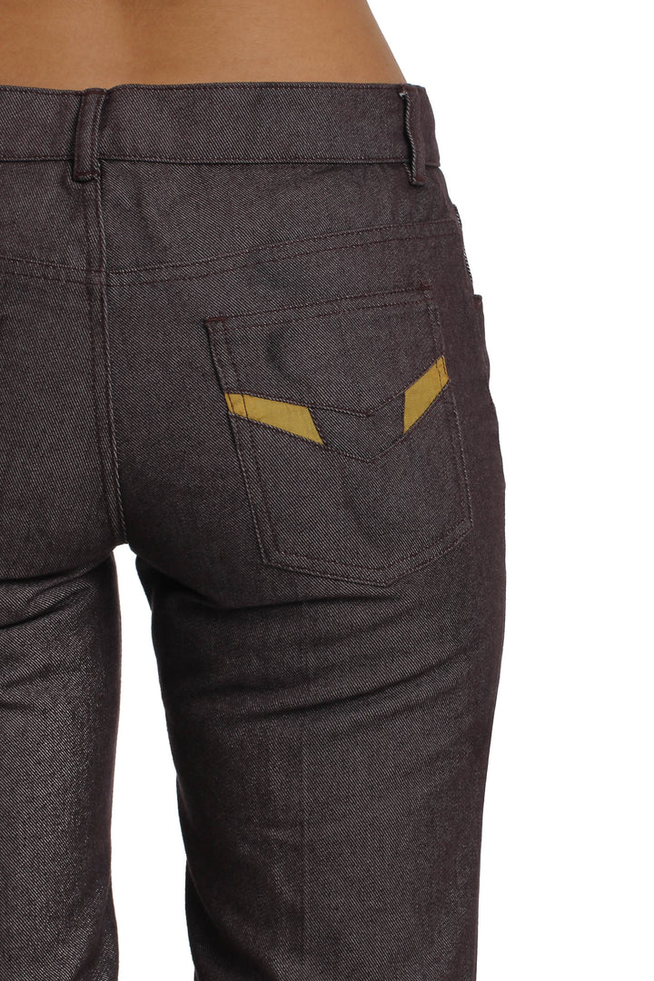 Pantalón Marc Jacobs morado, detalle – ClosetRehab