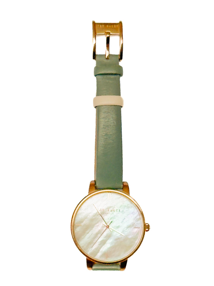 Reloj Ted Baker dorado y gris, vista frontal – ClosetRehab