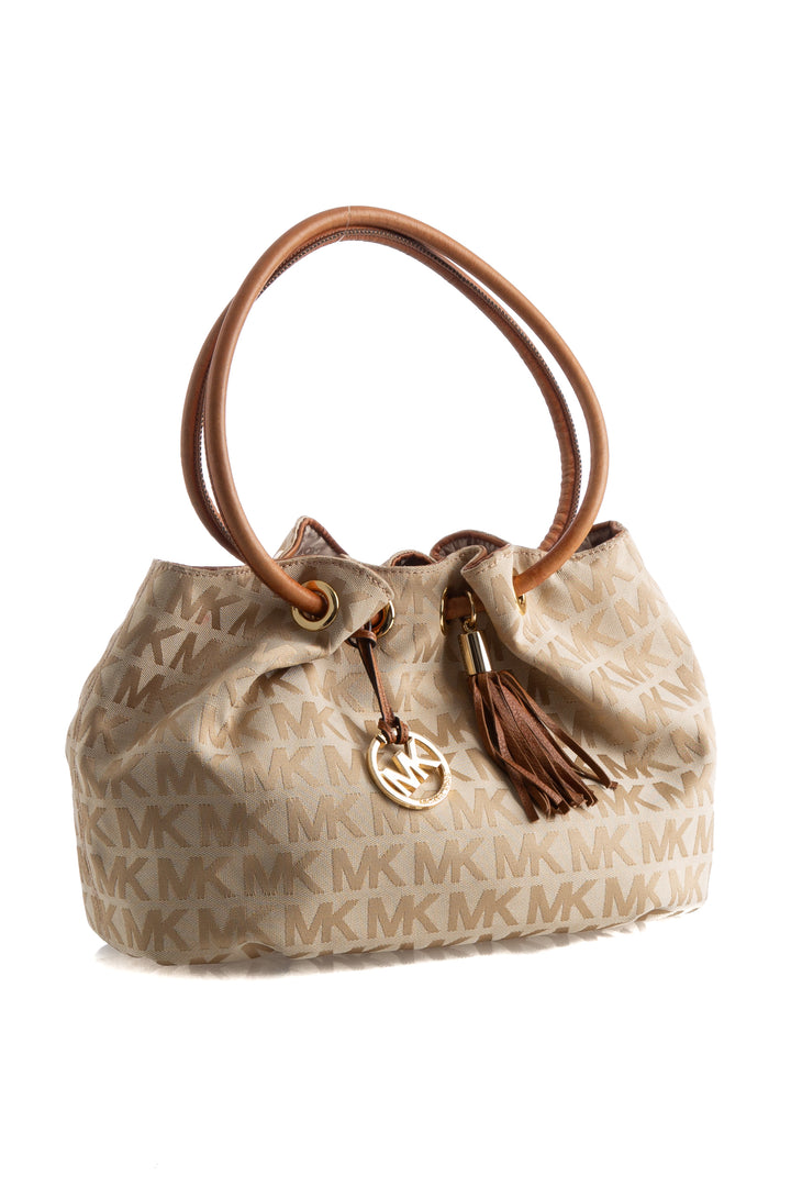 Bolsa Michael Kors dorado, vista posterior – ClosetRehab