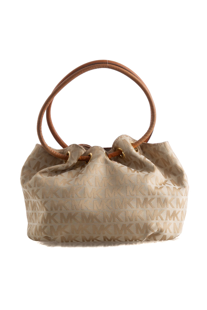 Bolsa Michael Kors dorado, vista lateral – ClosetRehab