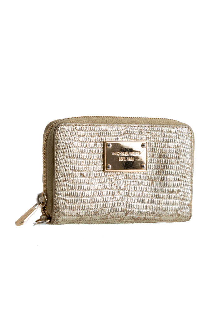 Cartera Michael Kors dorado, vista posterior – ClosetRehab