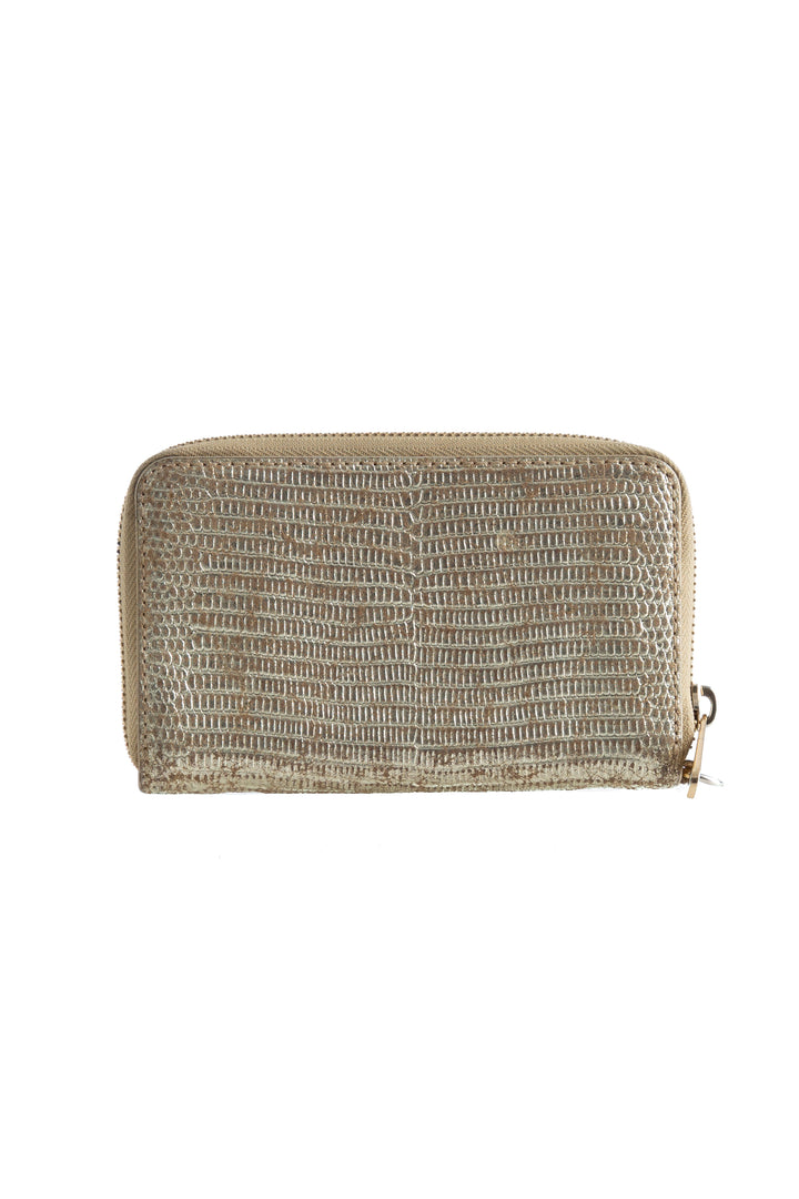 Cartera Michael Kors dorado, vista lateral – ClosetRehab