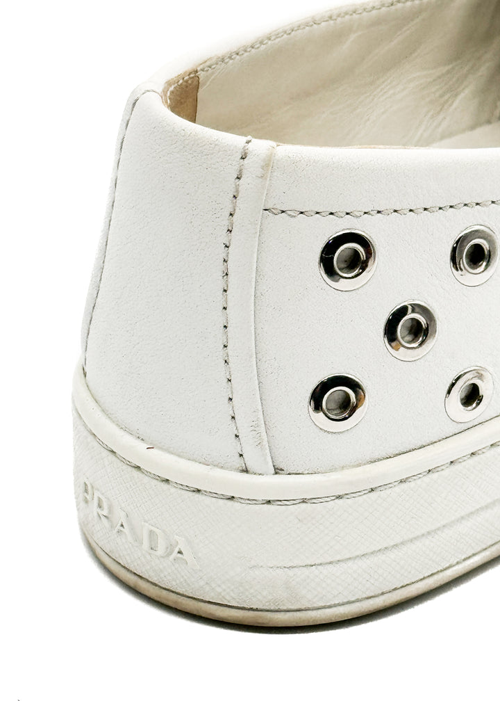 Zapato Prada blanco, detalle 11 – ClosetRehab