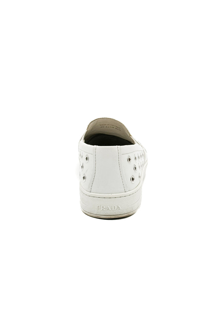 Zapato Prada blanco, detalle 5 – ClosetRehab