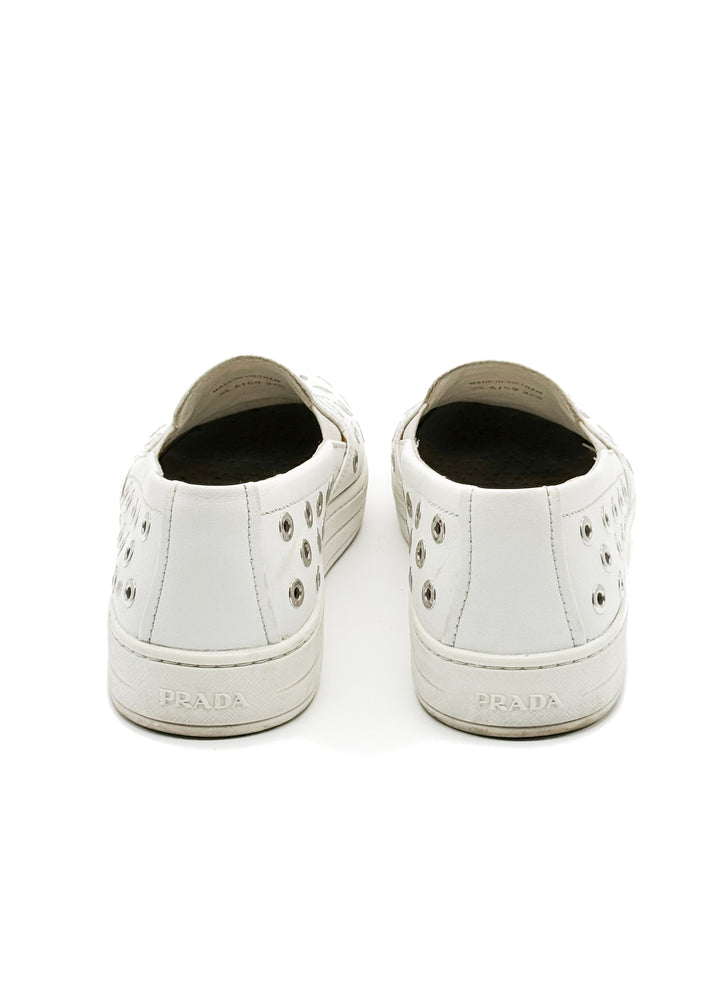 Zapato Prada blanco, detalle 8 – ClosetRehab