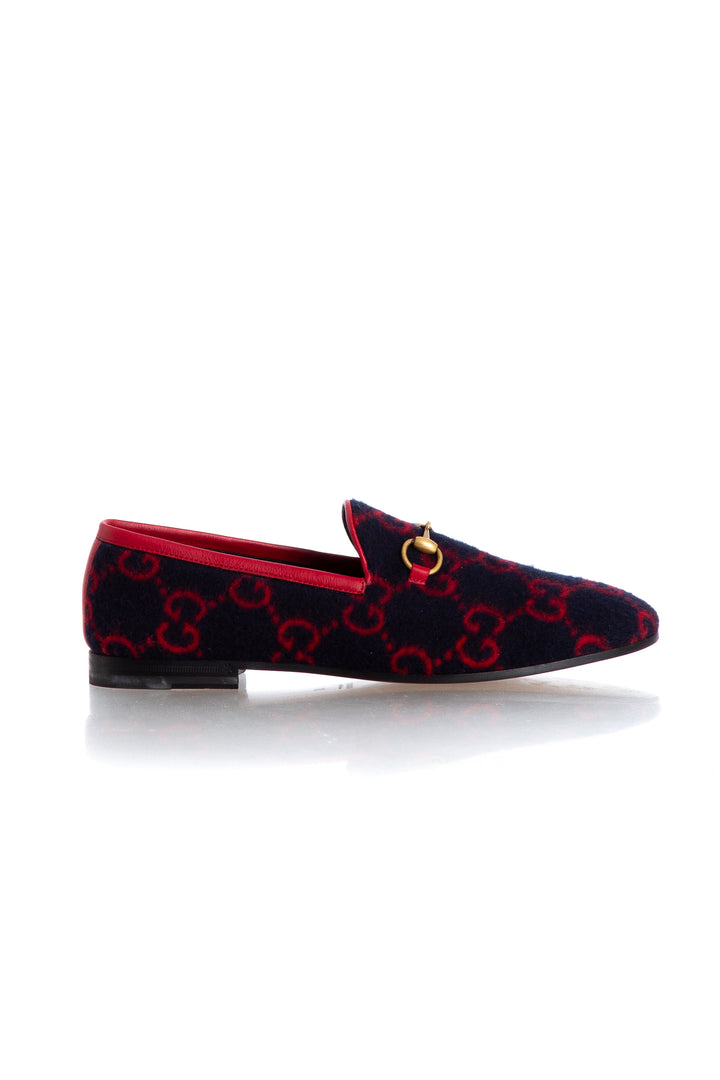 Zapato Gucci azul, vista frontal – ClosetRehab