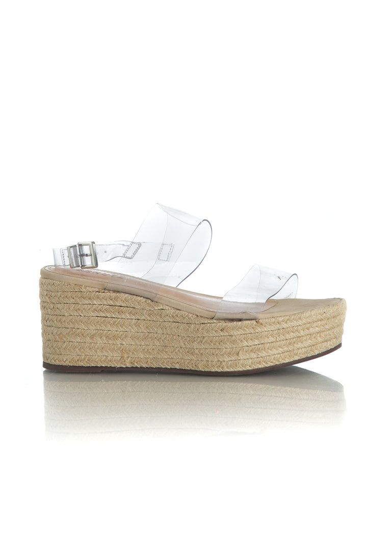 Zapato Schutz transparente, vista frontal – ClosetRehab