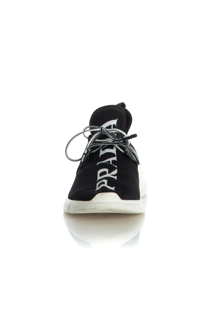 Tenis Prada negro, vista lateral – ClosetRehab