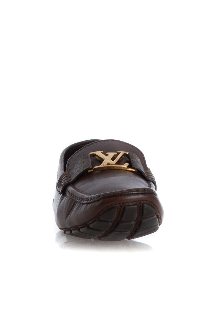 Zapato Louis Vuitton café, vista lateral – ClosetRehab