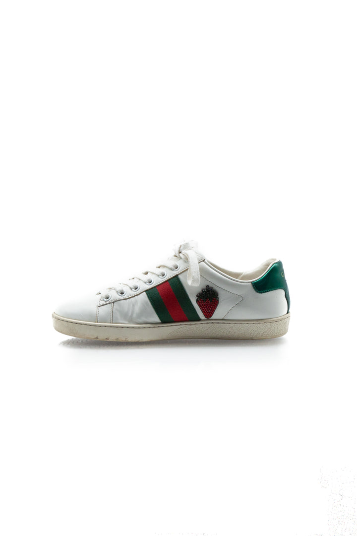 Tenis Gucci blanco, detalle – ClosetRehab