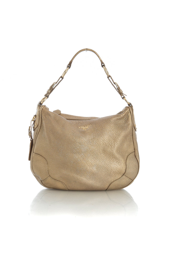 Bolsa Prada dorado, vista frontal – ClosetRehab