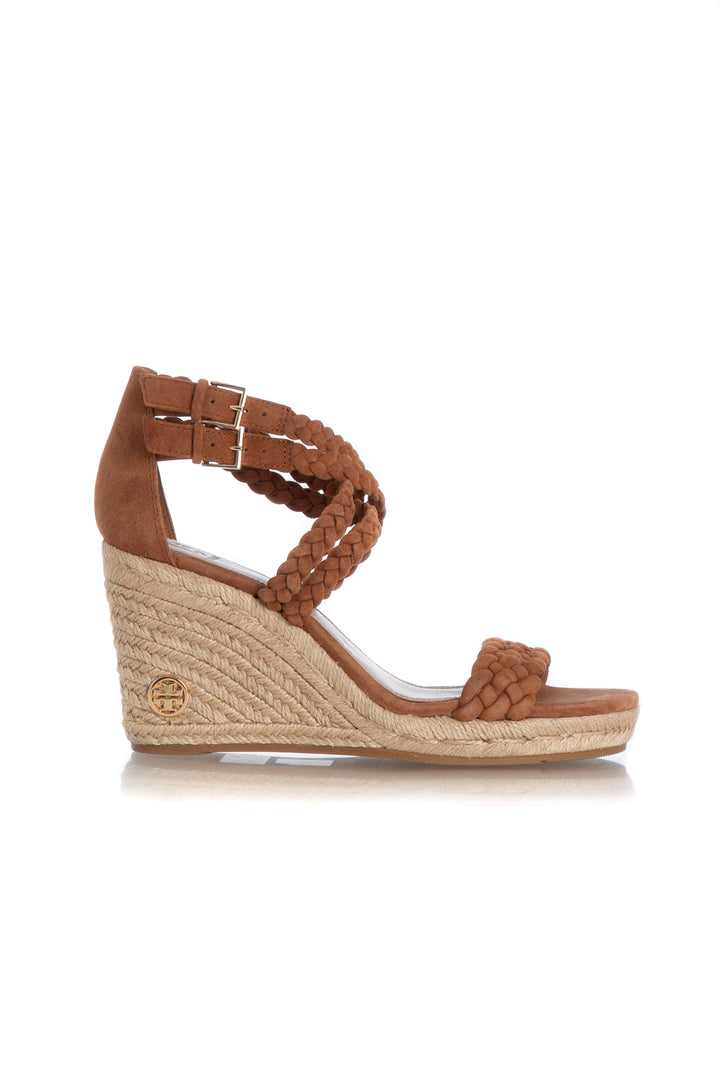 Zapato Tory Burch café, vista frontal – ClosetRehab