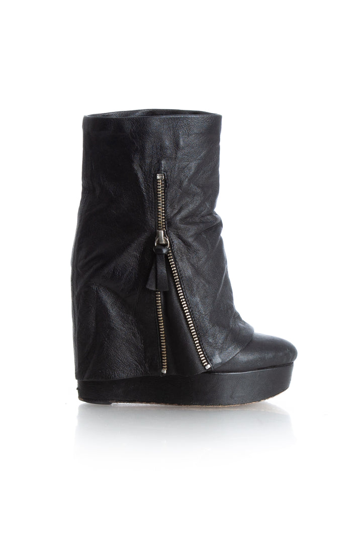 Bota Alice + Olivia negro, vista frontal – ClosetRehab