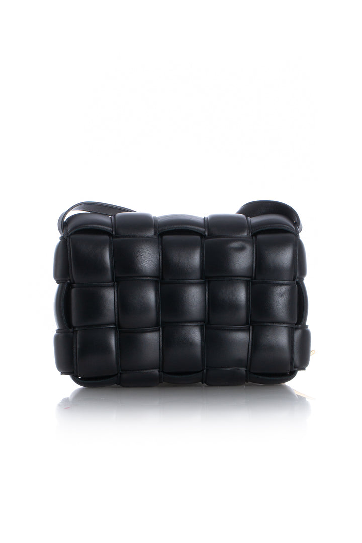 Bolsa Bottega Veneta negro, vista lateral – ClosetRehab