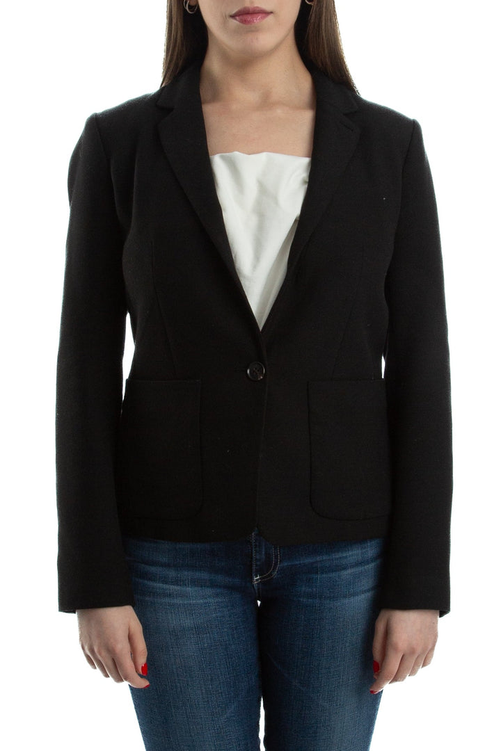 Saco Armani Exchange negro, vista frontal – ClosetRehab