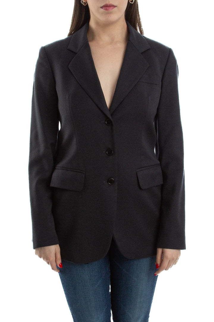 Saco Sisley negro, vista frontal – ClosetRehab