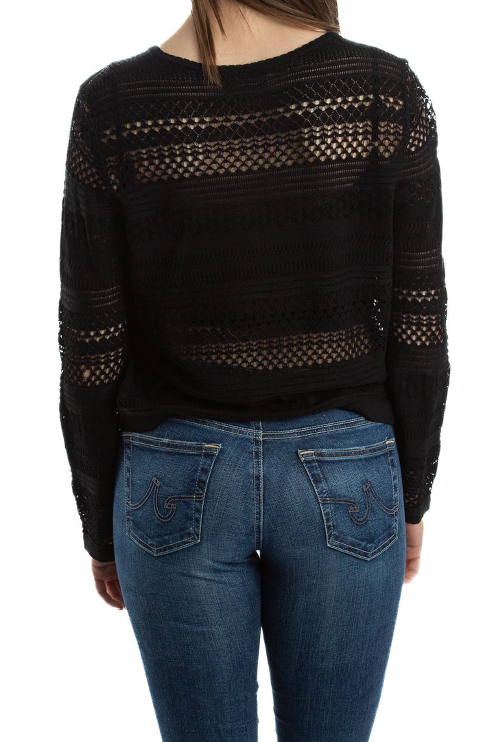 Abrigo Roberto Verino negro, vista lateral – ClosetRehab