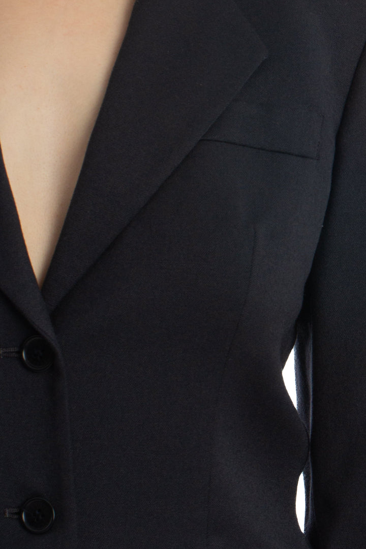 Saco Sisley negro, detalle – ClosetRehab
