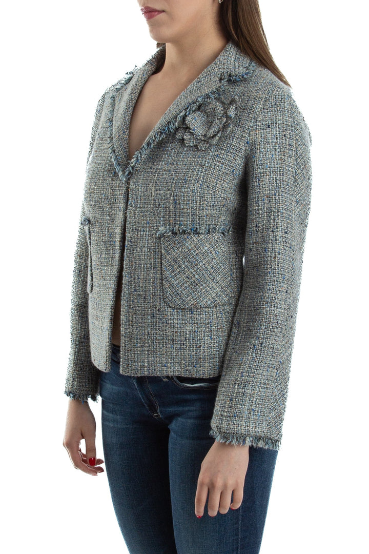 Saco BCBG Maxazria gris, vista posterior – ClosetRehab