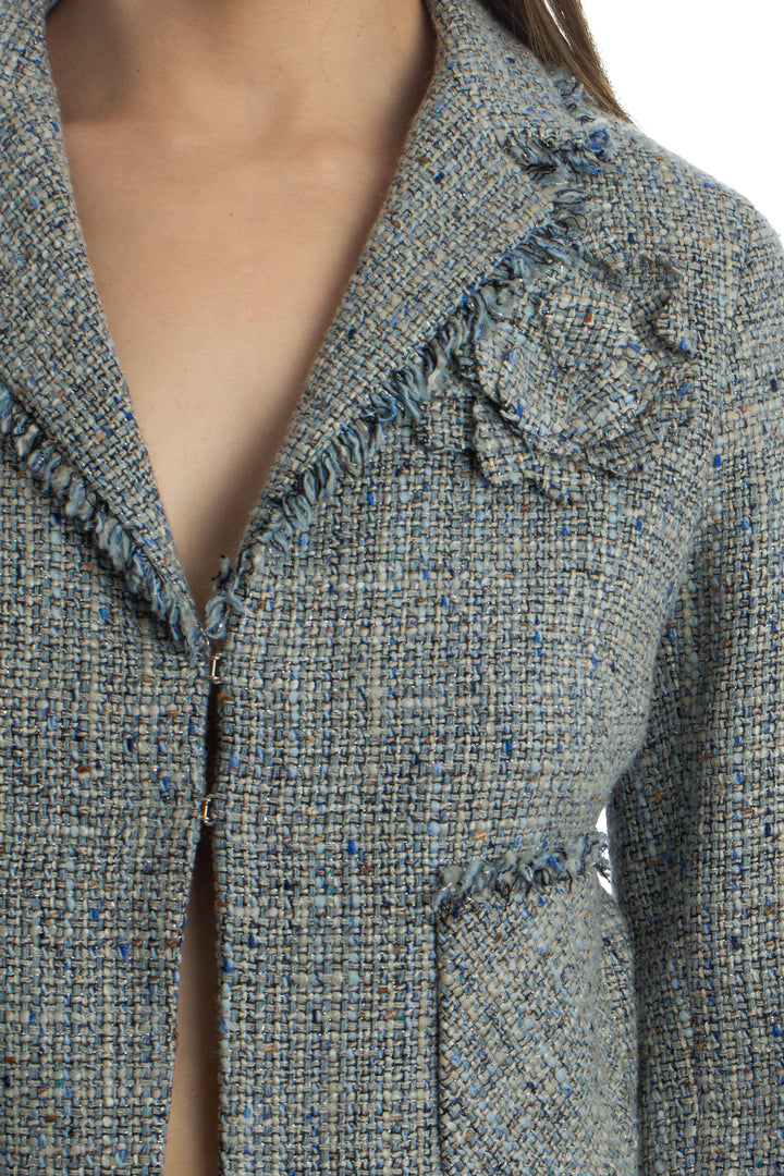 Saco BCBG Maxazria gris, detalle – ClosetRehab