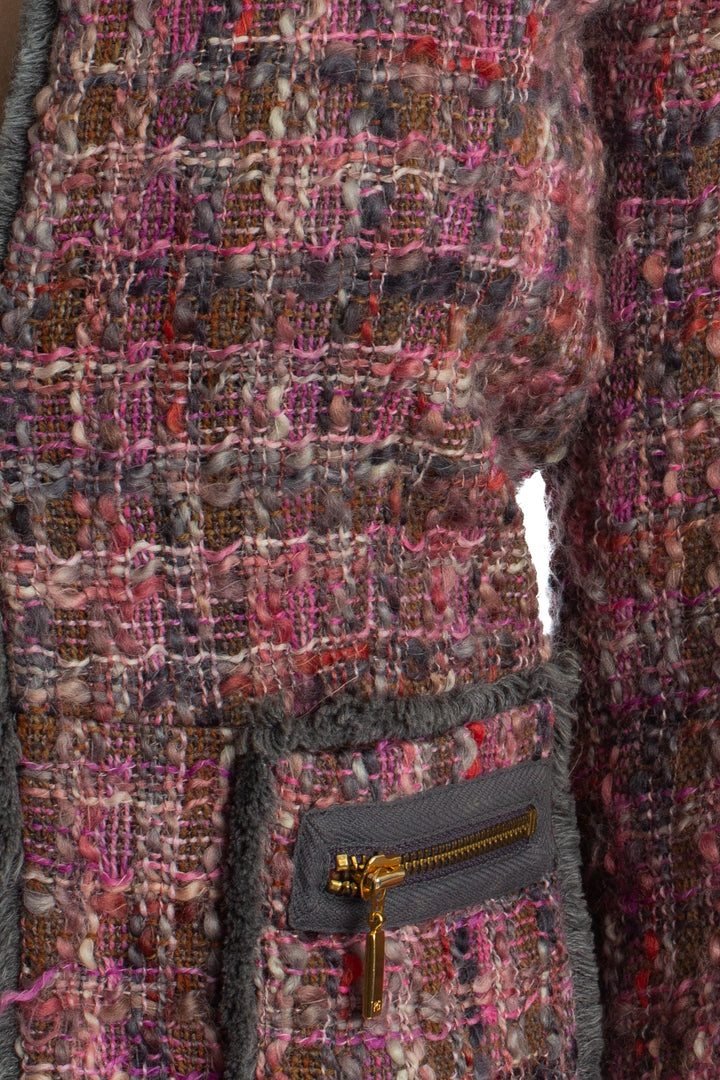 Falda Purificación García rosa, detalle – ClosetRehab