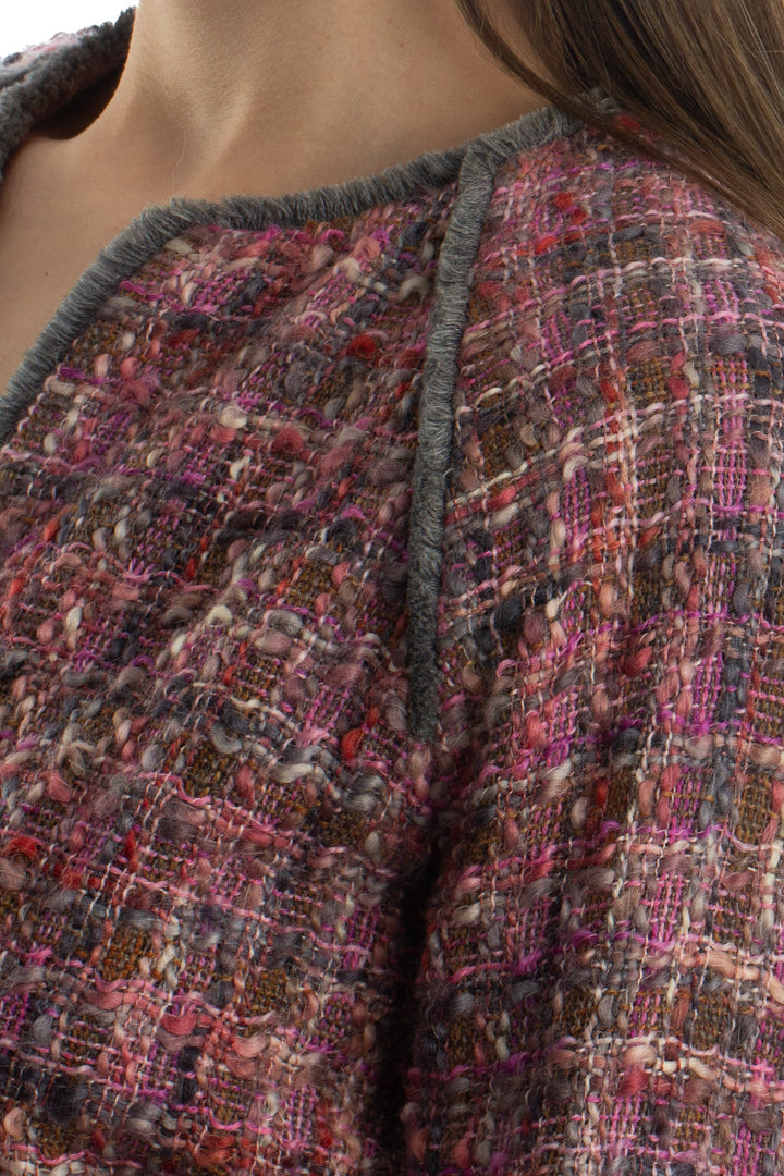 Falda Purificación García rosa, detalle 5 – ClosetRehab