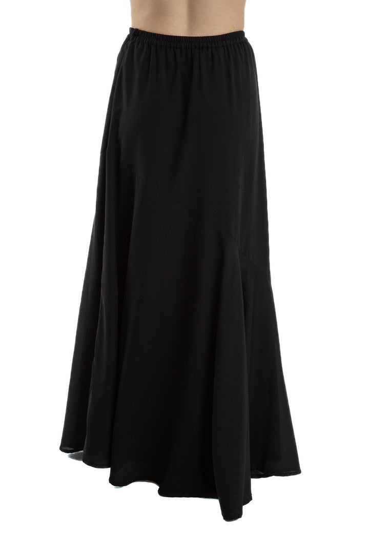 Falda Rapsodia negro, vista lateral – ClosetRehab