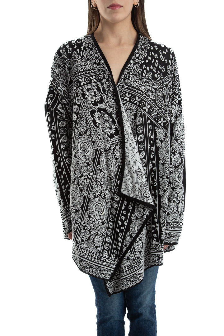 Abrigo Chico's azul, vista frontal – ClosetRehab