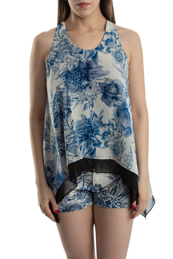 Blusa Barbara Bui azul, vista frontal – ClosetRehab