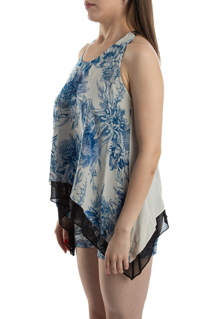 Blusa Barbara Bui azul, vista posterior – ClosetRehab