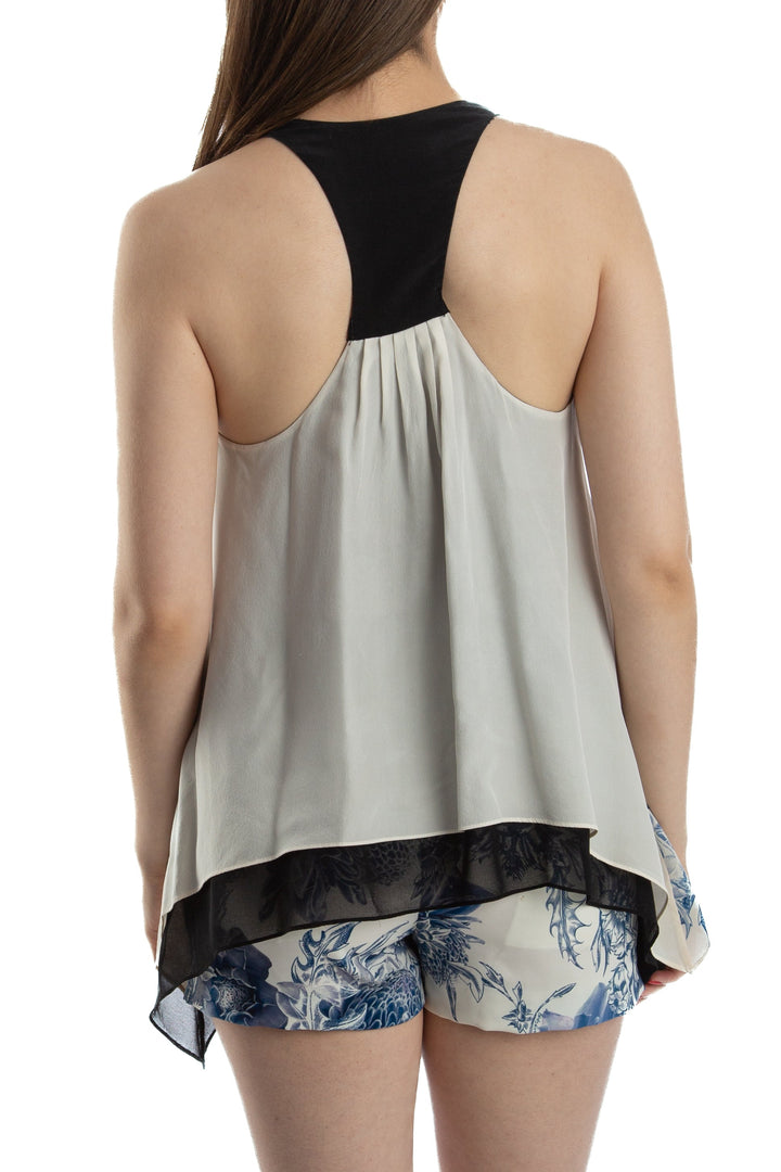Blusa Barbara Bui azul, vista lateral – ClosetRehab
