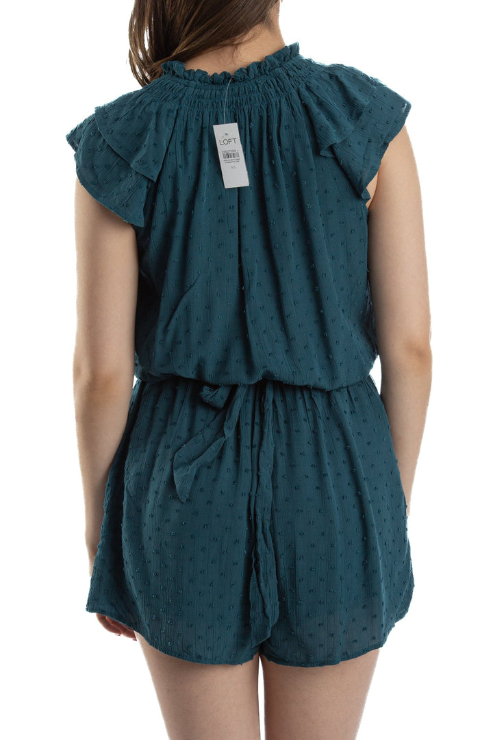 Blusa Loft azul, vista lateral – ClosetRehab