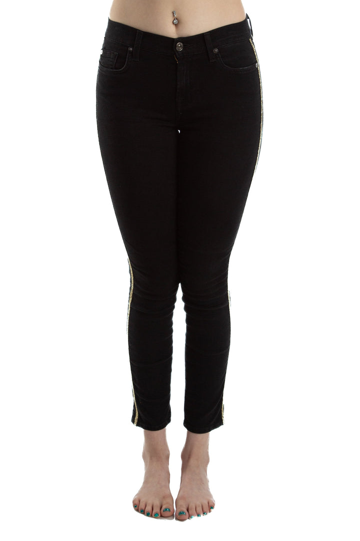 Jeans 7 for All Mankind negro, vista frontal – ClosetRehab