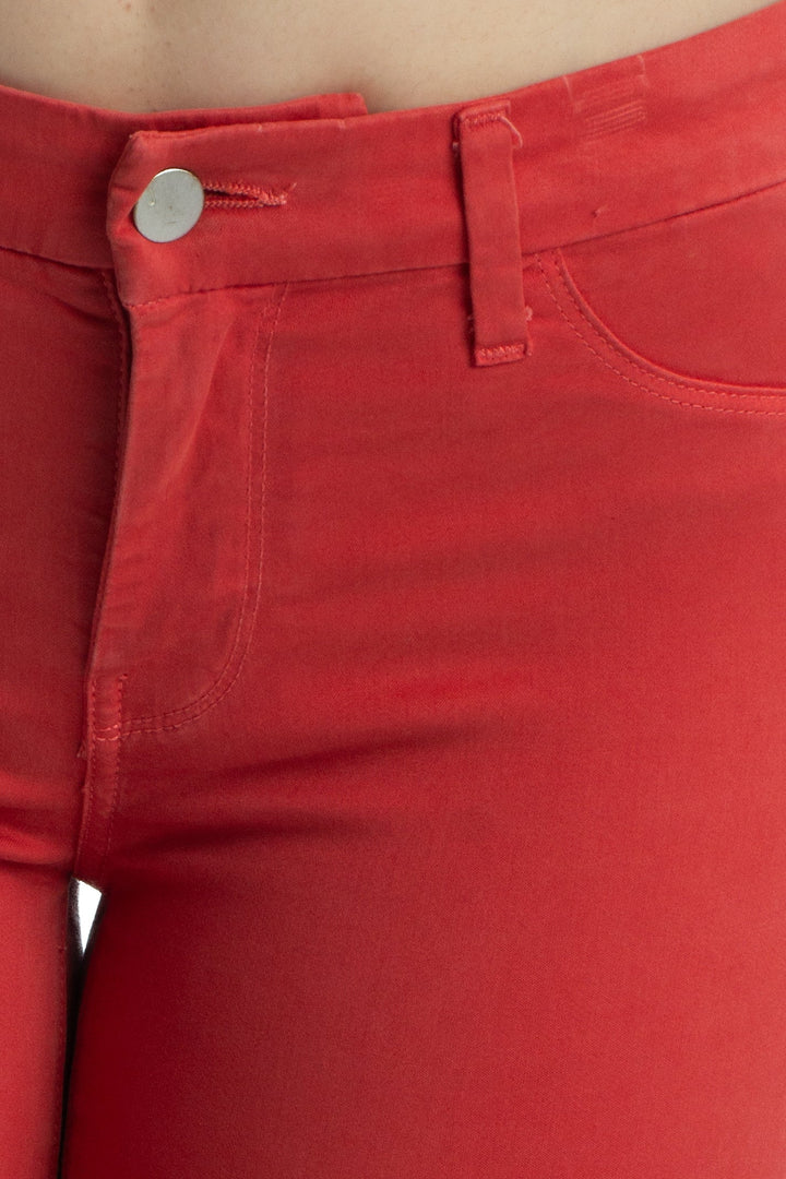 Jeans J Brand naranja, detalle – ClosetRehab