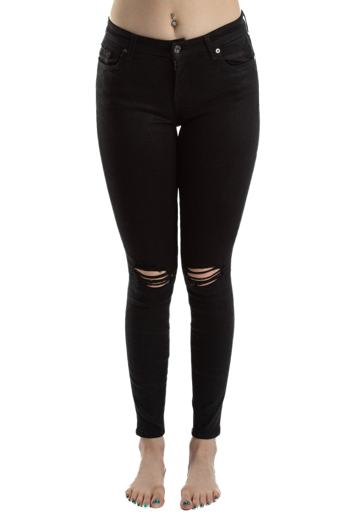 Jeans 7 for All Mankind negro, vista frontal – ClosetRehab