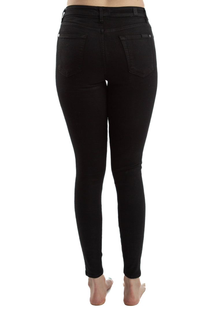 Jeans 7 for All Mankind negro, vista lateral – ClosetRehab