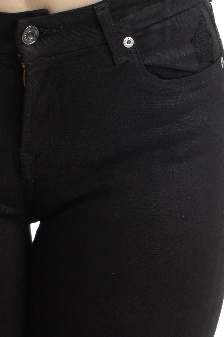 Jeans 7 for All Mankind negro, detalle – ClosetRehab