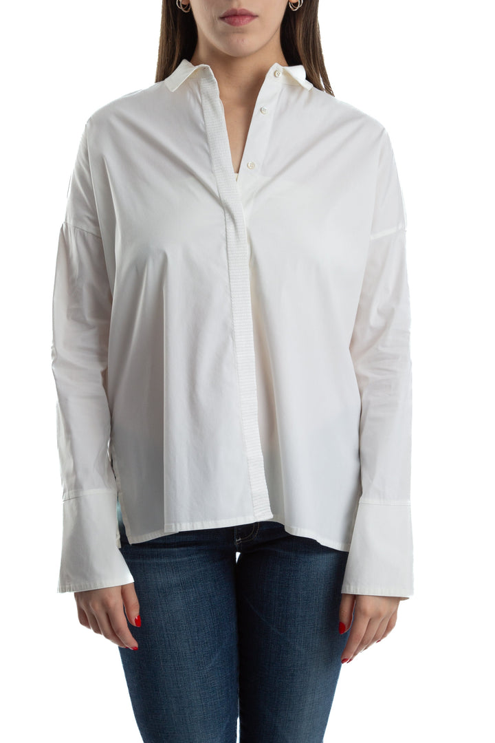 Camisa Ambrosi blanca de botones, vista frontal
