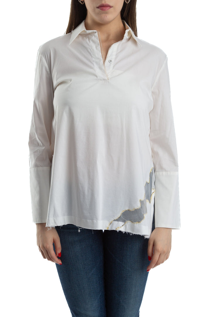 Blusa Ambrosi beige, vista frontal – ClosetRehab