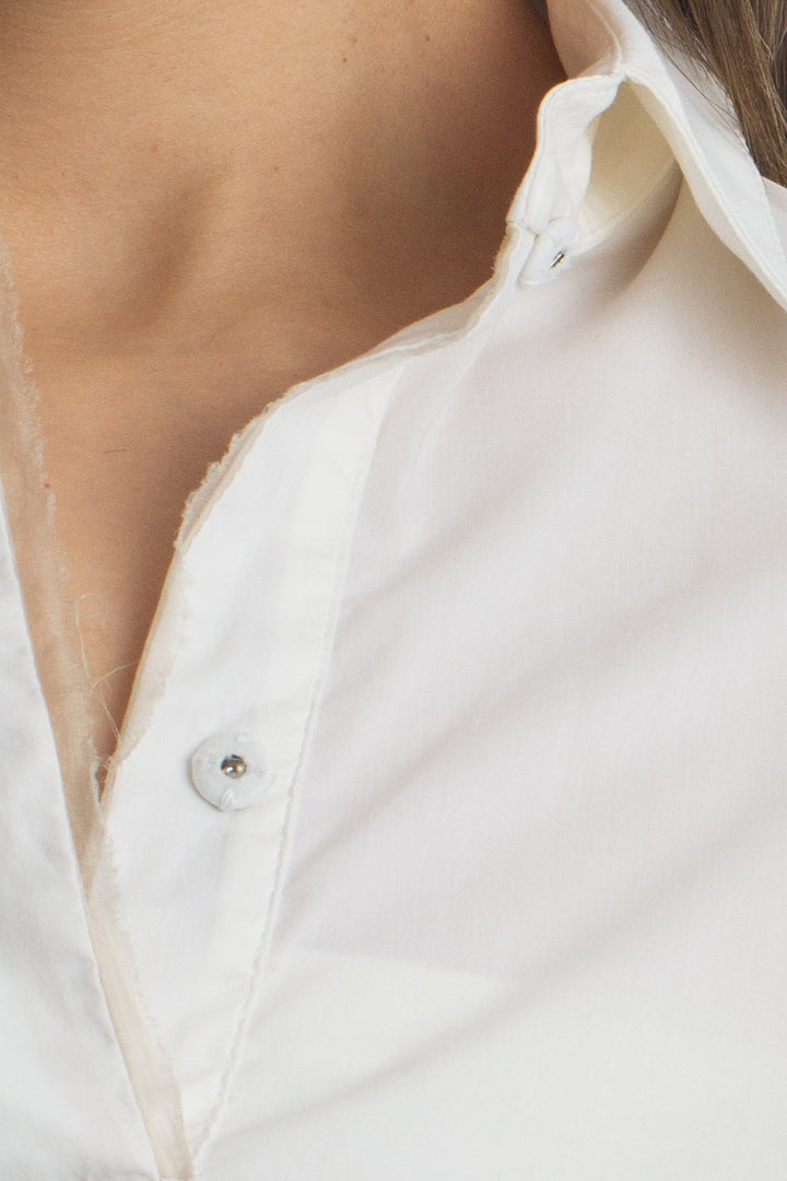 Blusa Ambrosi beige, detalle – ClosetRehab