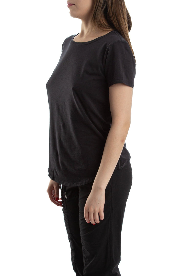 Blusa Lulu Lemon negro, vista posterior – ClosetRehab